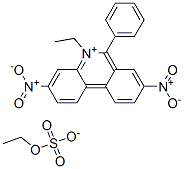 93840-65-4,5-ethyl-3,8-dinitro-6-phenylphenanthridinium ethyl sulphate