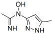 93846-28-7,Ethanimidamide,  N-hydroxy-N-(5-methyl-1H-pyrazol-3-yl)-