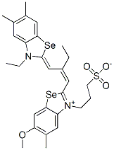 93857-70-6,2-[2-[(3-ethyl-5,6-dimethyl-3H-benzoselenazol-2-ylidene)methyl]but-1-enyl]-6-methoxy-5-methyl-3-(3-sulphonatopropyl)benzoselenazolium