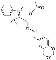 93858-79-8,2-[(4H-1,3-benzodioxin-6-ylmethylhydrazono)methyl]-1,3,3-trimethyl-3H-indolium acetate