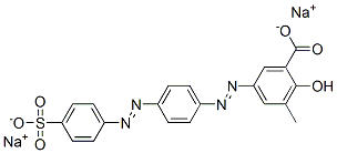 93892-23-0,3-methyl-5-[[4-[(4-sulphophenyl)azo]phenyl]azo]salicylic acid, sodium salt