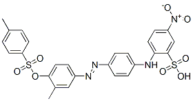 93892-25-2,2-[4-[[4-[[(p-tolyl)sulphonyl]oxy]-m-tolyl]azo]anilino]-5-nitrobenzenesulphonic acid