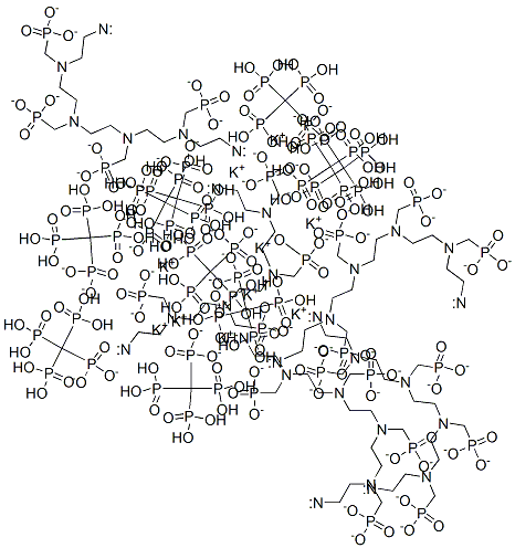 93892-87-6,decapotassium hexahydrogen [ethane-1,2-diylbis[[(phosphonatomethyl)imino]ethane-2,1-diyl[(phosphonatomethyl)imino]ethane-2,1-diylnitrilobis(methylene)]]tetrakisphosphonate