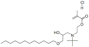 93893-00-6,2-[(1,1-dimethylethyl)[3-(dodecyloxy)-2-hydroxypropyl]amino]ethyl methacrylate hydrochloride
