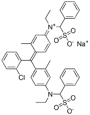 93893-06-2,hydrogen [4-[(2-chlorophenyl)[4-[ethyl(sulphonatobenzyl)amino]-o-tolyl]methylene]-3-methylcyclohexa-2,5-dien-1-ylidene](ethyl)(sulphonatobenzyl)ammonium, sodium salt
