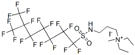 93894-72-5,diethyl[3-[[(heptadecafluoroisooctyl)sulphonyl]amino]propyl]methylammonium iodide