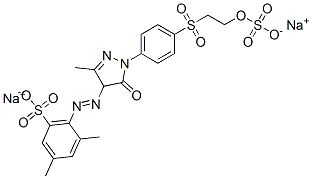 93904-43-9,4-[[4,5-dihydro-3-methyl-5-oxo-1-[4-[[2-(sulphooxy)ethyl]sulphonyl]phenyl]-1H-pyrazol-4-yl]azo]-m-xylene-5-sulphonic acid, sodium salt