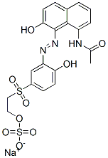 93904-45-1,sodium 2-[[3-[(8-acetamido-2-hydroxy-1-naphthyl)azo]-4-hydroxyphenyl]sulphonyl]ethyl sulphate