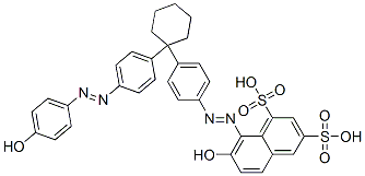 93919-33-6,7-hydroxy-8-[[4-[1-[4-[(4-hydroxyphenyl)azo]phenyl]cyclohexyl]phenyl]azo]naphthalene-1,3-disulphonic acid