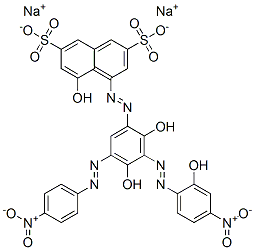 93939-98-1,disodium 4-[[2,4-dihydroxy-3-[(2-hydroxy-4-nitrophenyl)azo]-5-[(4-nitrophenyl)azo]phenyl]azo]-5-hydroxynaphthalene-2,7-disulphonate