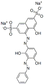 93940-02-4,disodium 4-[[2,4-dihydroxy-3-(phenylazo)phenyl]azo]-5-hydroxynaphthalene-2,7-disulphonate