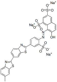 93940-20-6,7-hydroxy-8-[[4-(6-methyl[2,6'-bibenzothiazol]-2'-yl)-2-sulphophenyl]azo]naphthalene-1,3-disulphonic acid, sodium salt