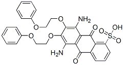 93941-99-2,5,8-diamino-9,10-dihydro-9,10-dioxo-6,7-bis(2-phenoxyethoxy)anthracenesulphonic acid