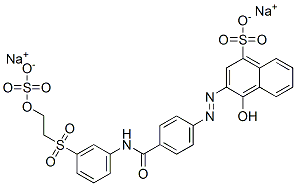 93951-20-3,4-hydroxy-3-[[4-[[[3-[[2-(sulphooxy)ethyl]sulphonyl]phenyl]amino]carbonyl]phenyl]azo]naphthalene-1-sulphonic acid, sodium salt