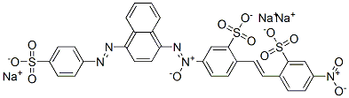 93964-15-9,trisodium 2-[2-(4-nitro-2-sulphonatophenyl)vinyl]-5-[[4-[(4-sulphonatophenyl)azo]-1-naphthyl]-N,N,O-azoxy]benzenesulphonate