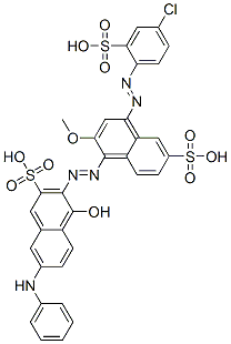 93964-19-3,7-anilino-3-[[4-[(4-chloro-2-sulphophenyl)azo]-2-methoxy-6-sulphonaphthyl]azo]-4-hydroxynaphthalene-2-sulphonic acid
