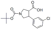 939757-91-2,4-(3-CHLORO-PHENYL)-PYRROLIDINE-1,3-DICARBOXYLIC ACID 1-TERT-BUTYL ESTER