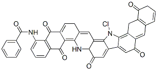 93981-73-8,N-(17-chloro-6,7,10,15,16,21-hexahydro-5,7,10,15,21-pentaoxo-5H-naphtho[2,3-h]naphth[2',3':6,7]indolo[2,3-a]acridin-1-yl)benzamide