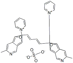 93982-37-7,1,1'-[1,3-butadiene-1,4-diylbis[(5-methyl-2,6-benzoxazolediyl)methylene]]dipyridinium sulphate