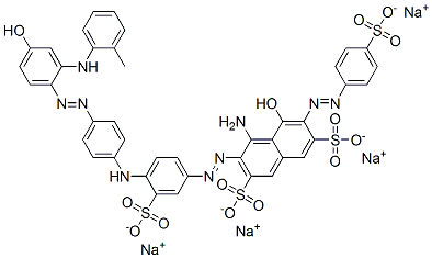 93982-63-9,tetrasodium 4-amino-5-hydroxy-3-[[4-[[4-[[4-hydroxy-2-[(o-tolyl)amino]phenyl]azo]phenyl]amino]-3-sulphonatophenyl]azo]-6-[(4-sulphonatophenyl)azo]naphthalene-2,7-disulphonate