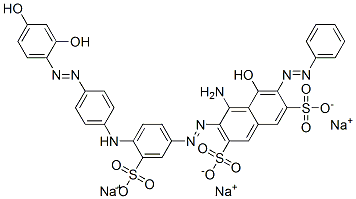 93982-64-0,trisodium 4-amino-3-[[4-[[4-[(2,4-dihydroxyphenyl)azo]phenyl]amino]-3-sulphonatophenyl]azo]-5-hydroxy-6-(phenylazo)naphthalene-2,7-disulphonate
