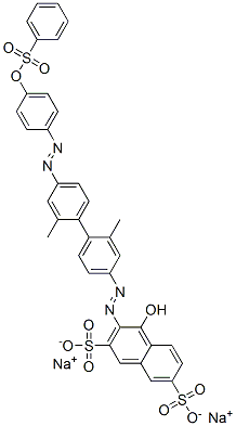 93982-79-7,sodium 3-[[2,2'-dimethyl-4'-[[4-[(phenylsulphonyl)oxy]phenyl]azo][1,1'-biphenyl]-4-yl]azo]-4-hydroxynaphthalene-2,7-disulphonate
