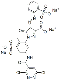 94021-09-7,trisodium 1-[5-[[(3,6-dichloropyridazin-4-yl)carbonyl]amino]-2-methyl-3-sulphonatophenyl]-4,5-dihydro-5-oxo-4-[(2-sulphonatophenyl)azo]-1H-pyrazole-3-carboxylate