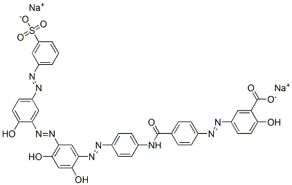 94021-32-6,disodium 5-[[4-[[[4-[[2,4-dihydroxy-5-[[2-hydroxy-5-[(3-sulphonatophenyl)azo]phenyl]azo]phenyl]azo]phenyl]amino]carbonyl]phenyl]azo]salicylate