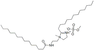 94022-76-1,2-dodecyl-4,5-dihydro-1-methyl-1-[2-[(1-oxotetradecyl)amino]ethyl]-1H-imidazolium methyl sulphate