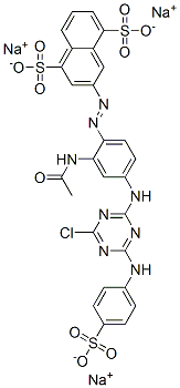 94042-74-7,trisodium 3-[[2-(acetylamino)-4-[[4-chloro-6-[(4-sulphonatophenyl)amino]-1,3,5-triazin-2-yl]amino]phenyl]azo]naphthalene-1,5-disulphonate
