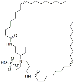 94070-90-3,ethyl (Z,Z)-ethyl(methyl)[3-[(1-oxo-9-octadecenyl)amino]propyl][3-[(1-oxo-9-octadecenyl)amino]propyl]ammonium sulphate
