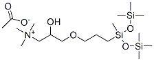 94071-25-7,2-hydroxy-3-[3-[1,3,3,3-tetramethyl-1-[(trimethylsilyl)oxy]disiloxanyl]propoxy]propyltrimethylammonium acetate