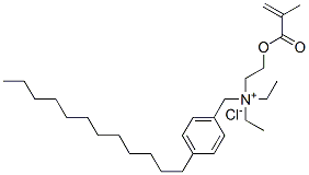 94086-89-2,(p-dodecylbenzyl)diethyl[2-[(2-methyl-1-oxoallyl)oxy]ethyl]ammonium chloride