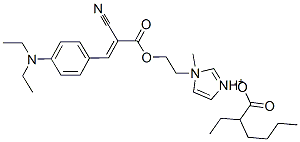 94087-13-5,1-[2-[[2-cyano-3-[4-(diethylamino)phenyl]acryloyl]oxy]ethyl]-1-methyl-1H-imidazolium 2-ethylhexanoate