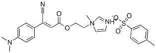 94087-16-8,1-[2-[[beta-cyano-4-(dimethylamino)cinnamoyl]oxy]ethyl]-1-methyl-1H-imidazolium toluene-p-sulphonate