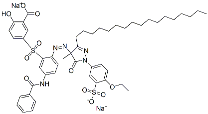 94087-62-4,sodium 5-[[5-(benzoylamino)-2-[[1-(4-ethoxy-3-sulphophenyl)-3-heptadecyl-4,5-dihydro-4-methyl-5-oxo-1H-pyrazol-4-yl]azo]phenyl]sulphonyl]salicylate