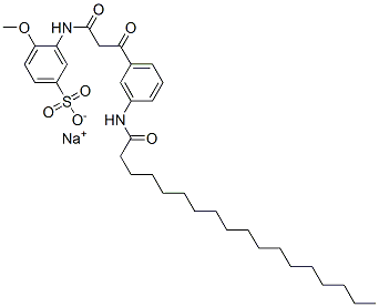 94087-63-5,sodium 3-[[1,3-dioxo-3-[3-[(1-oxooctadecyl)amino]phenyl]propyl]amino]-4-methoxybenzenesulphonate