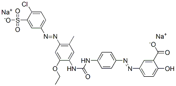 94088-51-4,disodium 5-[[4-[[[[4-[(4-chloro-3-sulphonatophenyl)azo]-2-ethoxy-5-tolyl]amino]carbonyl]amino]phenyl]azo]salicylate
