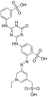 940894-08-6,3-Pyridinemethanesulfonic  acid,  5-[2-[5-[[4,5-dihydro-4-oxo-6-[(3-sulfophenyl)amino]-1,3,5-triazin-2-yl]amino]-2-sulfophenyl]diazenyl]-1-ethyl-