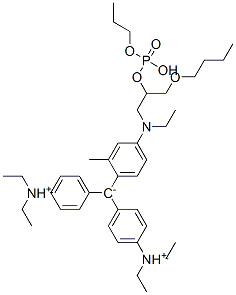 94094-63-0,[4-[[3-butoxy-2-[(hydroxypropoxyphosphinyl)oxy]propyl]ethylamino]-o-tolyl]bis[4-(diethylammonio)phenyl]methylium