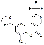 941063-08-7,3-PYRIDINECARBOXYLIC ACID, 6-(TRIFLUOROMETHYL)-, 4-(1,3-DITHIOLAN-2-YL)-2-METHOXYPHENYL ESTER