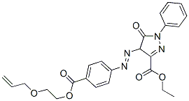 94108-22-2,ethyl 4-[[4-[[2-(allyloxy)ethoxy]carbonyl]phenyl]azo]-4,5-dihydro-5-oxo-1-phenyl-1H-pyrazole-3-carboxylate
