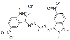 94108-98-2,3-[[1-[(1,2-dihydro-1,2-dimethyl-5-nitro-3H-indazol-3-ylidene)hydrazono]ethyl]azo]-1,2-dimethyl-5-nitro-1H-indazolium chloride