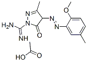 94109-04-3,4,5-dihydro-4-[(2-methoxy-5-methylphenyl)azo]-3-methyl-5-oxo-1H-pyrazole-1-carboxamidine monoacetate