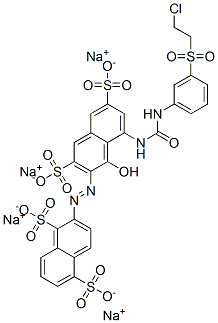 94109-42-9,tetrasodium 2-[[8-[[[[3-[(2-chloroethyl)sulphonyl]phenyl]amino]carbonyl]amino]-1-hydroxy-3,6-disulphonato-2-naphthyl]azo]naphthalene-1,5-disulphonate