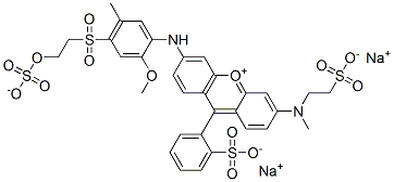 94109-46-3,dihydrogen -3-[2-methoxy-5-methyl-4-[[2-(sulphonatooxy)ethyl]sulphonyl]anilino]-6-[methyl(2-sulphonatoethyl)amino]-9-(2-sulphonatophenyl)xanthylium , sodium salt