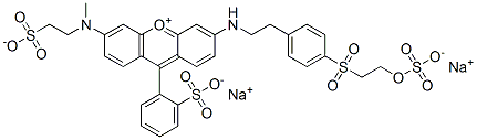 94109-47-4,dihydrogen -3-[methyl(2-sulphonatoethyl)amino]-6-[[2-[4-[[2-(sulphonatooxy)ethyl]sulphonyl]phenyl]ethyl]amino]-9-(2-sulphonatophenyl)xanthylium , sodium salt