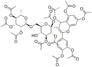 94134-53-9,4,5,7-triacetoxy-2-[3,4-bis(acetoxy)phenyl]-4H-1-benzopyran-3-yl-6-O-(2,3,4-tri-O-acetyl-6-deoxy-alpha-L-mannopyranosyl)-beta-D-glucopyranoside triacetate