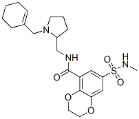 94134-92-6,N-[[1-(cyclohex-1-en-1-ylmethyl)-2-pyrrolidinyl]methyl]-2,3-dihydro-7-(N-methylsulphamoyl)-1,4-benzodioxin-5-carboxamide
