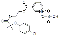 94135-26-9,3-[2-[2-(p-chlorophenoxy)-2-methylpropionyloxy]ethoxycarbonyl]pyridinium hydrogen sulphate